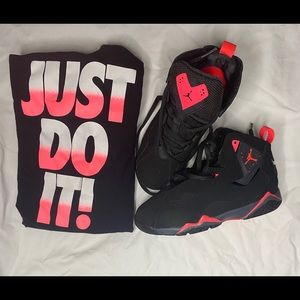 Jordan Sneakers and Nike shirt